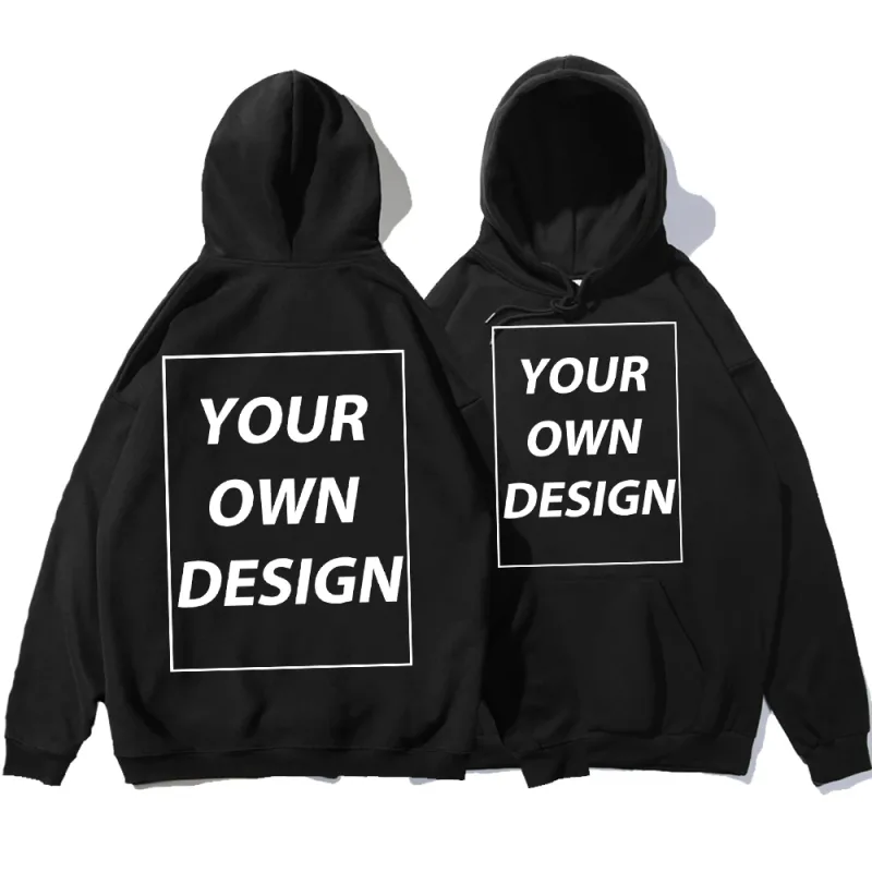 Personalizado diy impressão homem mulher outono inverno hoodies casual clássico pullovers simples confortável streetwear macio quente roupas esportivas
