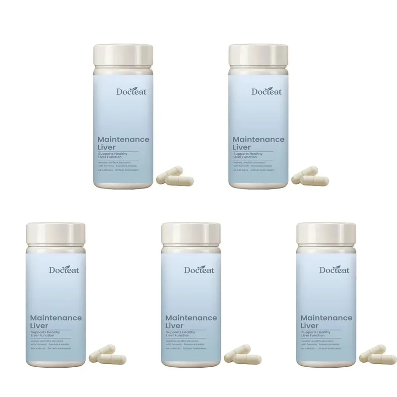 Liver Wellness Support Capsules with Milk Thistle Turmeric Extract Magnesium Glycinate Vitamin C E Herbal Formula 60 Capsules