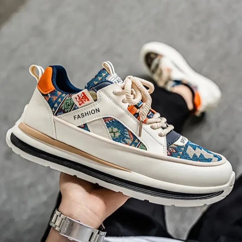 Luxury Men Trendy Casual Sneakers Outdoor Comfortable Platform Vulcanized Shoes Non Slip Wear-resistant Men Running Shoes Hombre — image 5