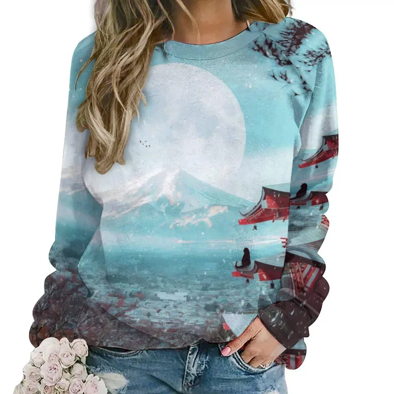 Fashion Butterfly flowers Women round-neck sweatshirt 3D Print Streetwear Autumn Y2k Sweatshirts Pullovers Woman Clothing Tops — image 19