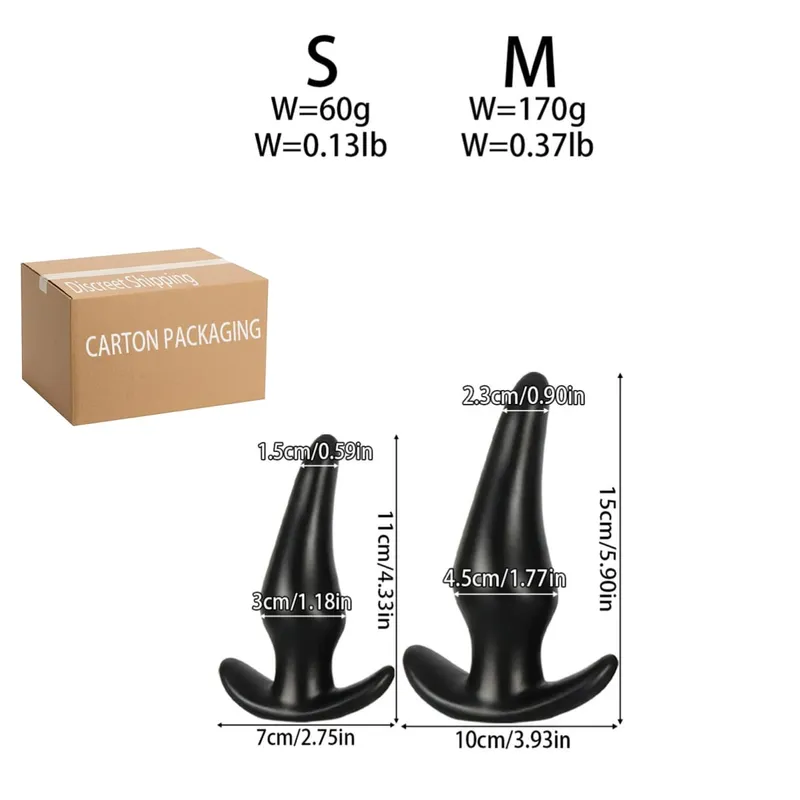 3 Different Sizes Anal Plug Soft Silicone Anal Butt Plug Stimulator Adult Sex Toys For Women Gay Prostate Massager Anal Trainer