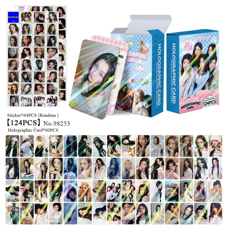 124 Laser Cards Girl Group New Album MAMIHLAPINATAPAI Flash Cards Star Stickers LOMO Greeting Cards Support Gift