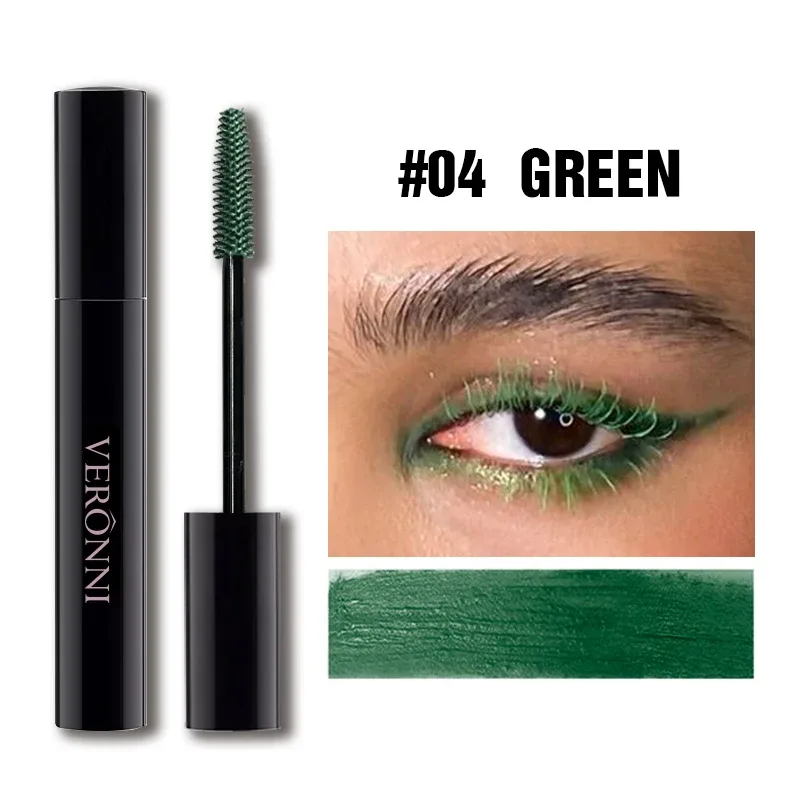 Mascara 7 Shades Colorful Waterproof Long Lasting Curling Lengthening Thick Eyelash Makeup Party Cosplay Festival Eye Makeup Cos