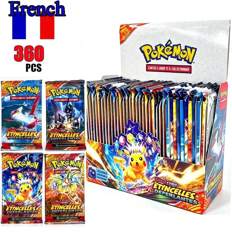 English French Spanish Pokémon Cards Game CROWN ZENITH SILVER TEMPEST Lost Origin Brilliant Stars Carte Pokémon Collection Toys
