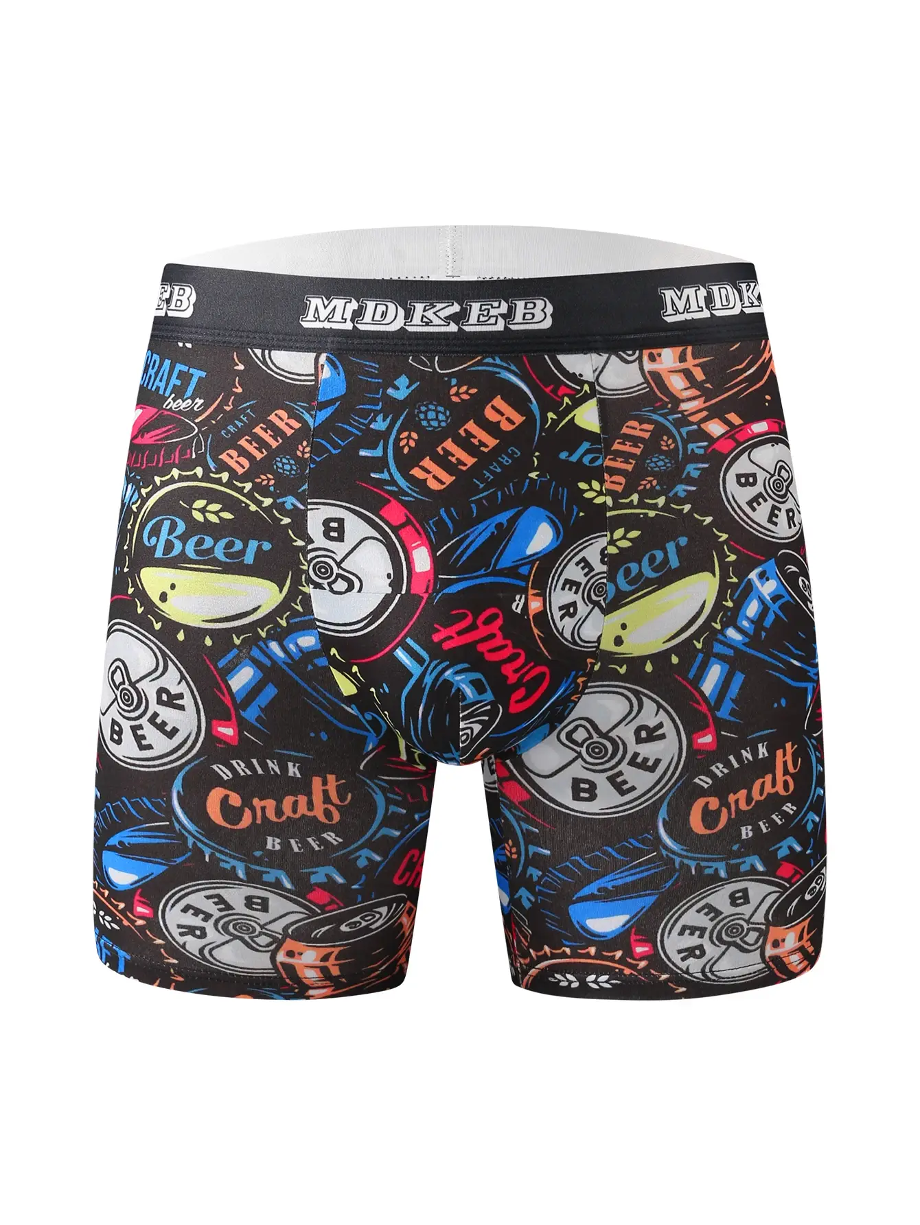 Boxer long à motif graffiti pour hommes, dix pièces, boxer long respirant et confortable à haute élasticité, boxe