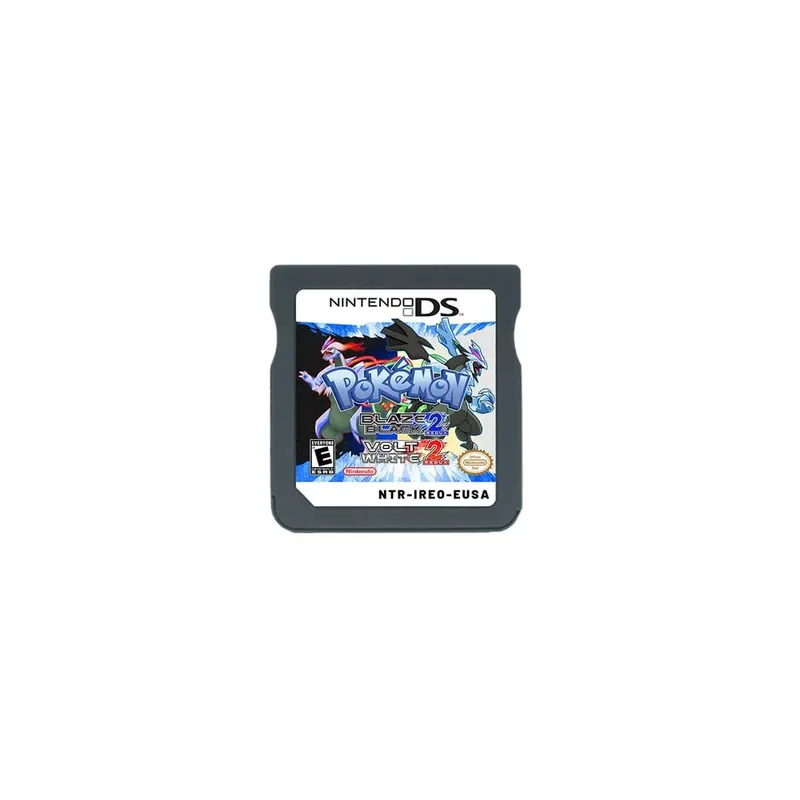 Anime Pokemon Series NDS Game Cartridge Video Game Console Moemon Silver Yellow KAIZO MoonBlack2 Hobby Collection Gifts Toys
