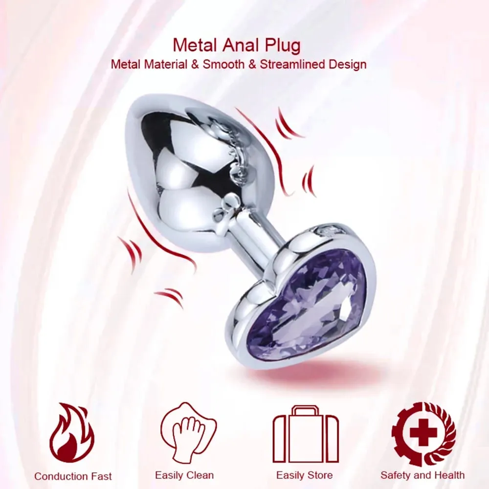 S/M/L Metal Anal Plug Butt Plug Sex Toy Butt Toy for Women Men Couples Gay Adult Game Masturbator Anal Diamond Sex Shop