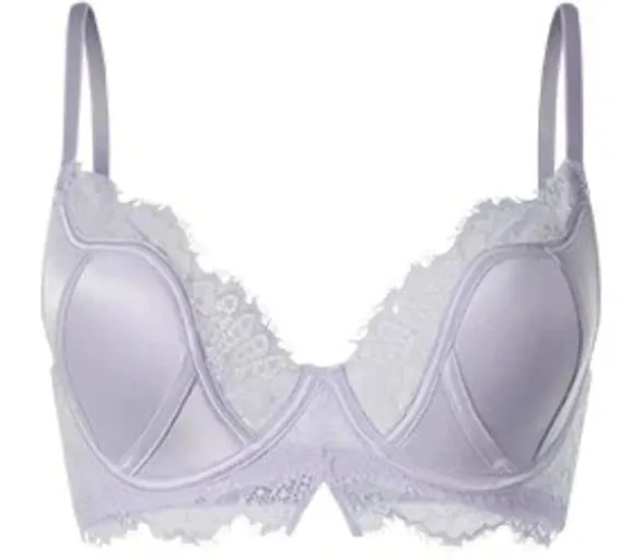 Elegant French Satin Lace Bra Sexy Push Up Minimizer Full Coverage Anti Sagging Wireless Thin Luxury Lingerie 32-38AB