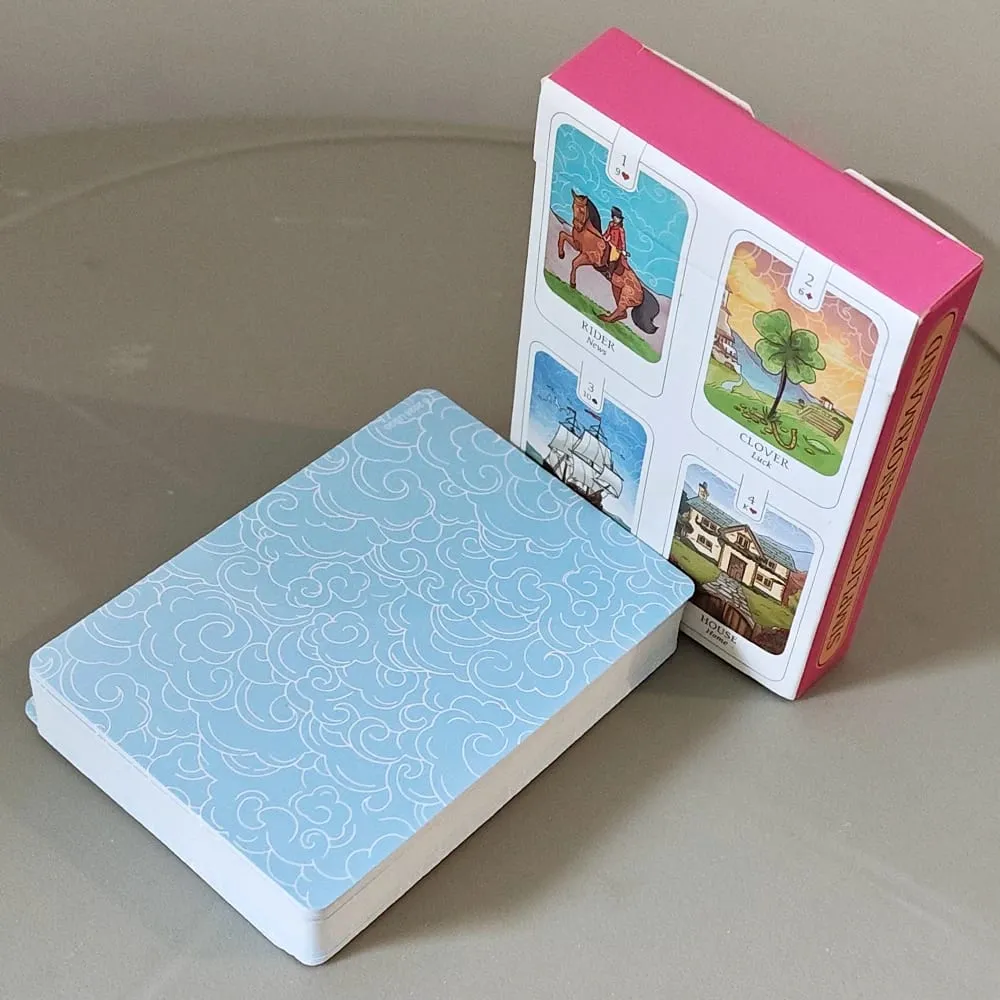 Simplicity Lenormand Deck 41 Pcs Beautifully Illustrated Cards with Meaningful Symbolism with Yes No Maybe Cards 9*6cm