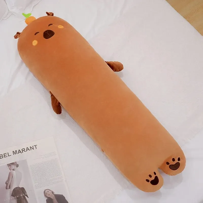 70cm Capybara Decorative Pillow Comfortable Cute Style Cushion Soft Sofa Bed Living Room Hug Pillow For Home Decoration
