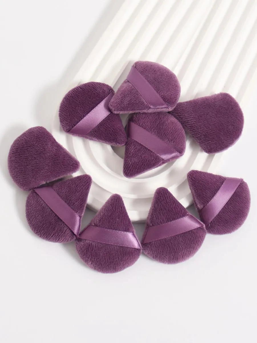 Mini Triangular Powder Puff 40-80Pcs Apply Loose Powder by Gently Pressing It onto the Face to Achieve a Setting Effect