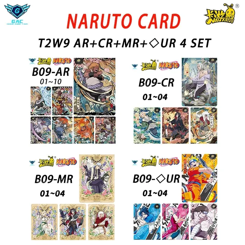 Kayou Naruto New T4W8 T2W9 Anime Rare Card Full Series ASP BP PU HR AR CR MR UR Complete Set Anime Collection Card Kids Toy Gift — image 10