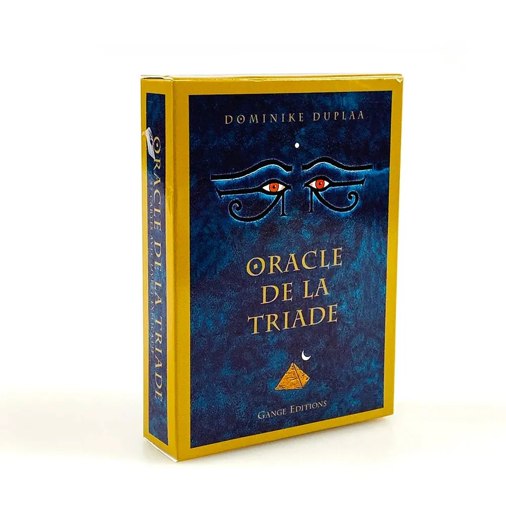 Oracle De La Triade French Version Oracle Cards Ancient Egyptian Mystic Divination Deck Spiritual Fortune-Telling Cards Game