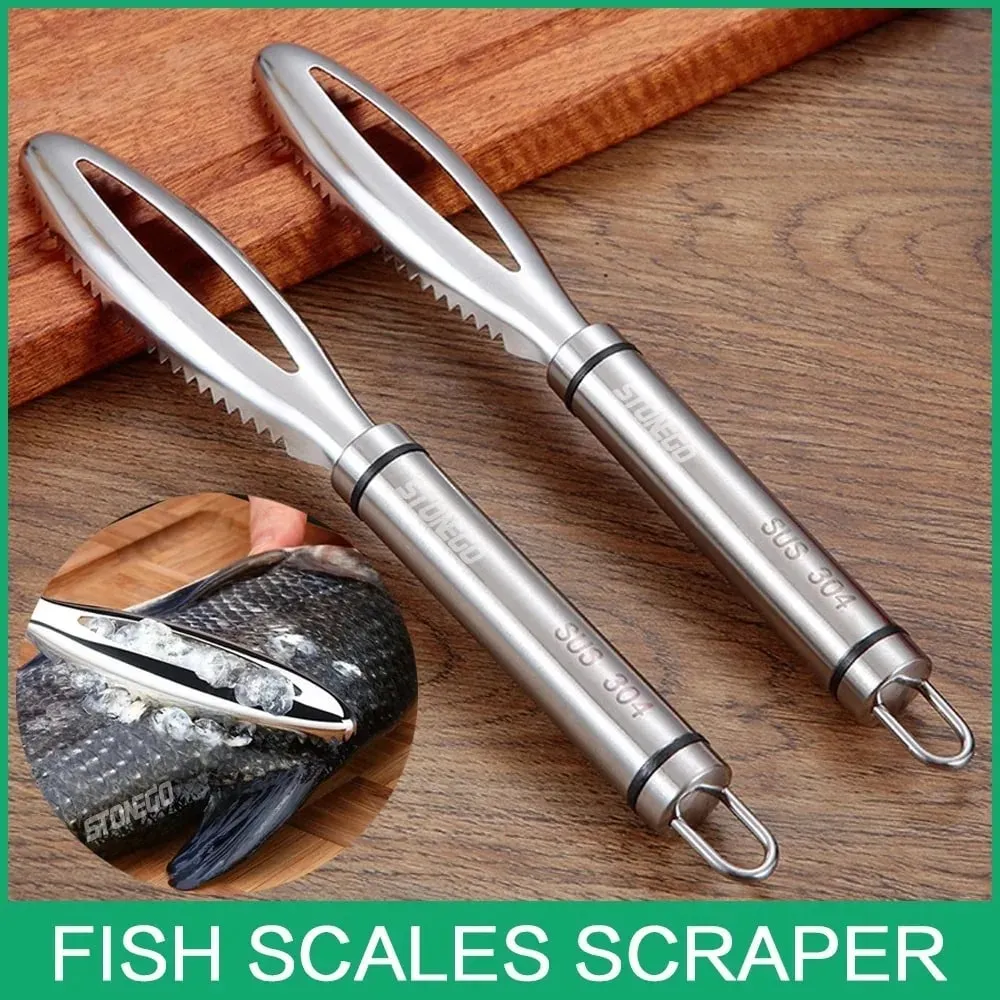 Fish Scales Scraping Graters Fast Remove Fish Cleaning Peeler Scraper Fish Bone Tweezers Stonego Kitchen Accessorie To