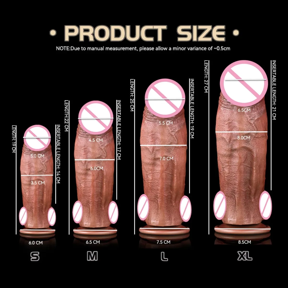 Realistic Dildo Lifelike Skin Texture Firm Core Design Ultimate Satisfaction Adult Toy