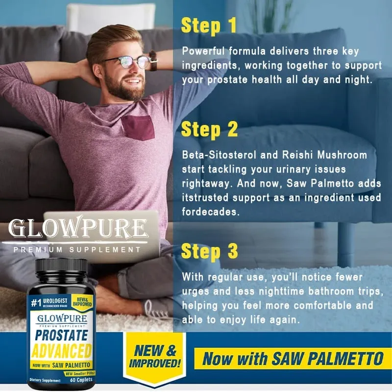 Saw Palmetto Prostate Supplement for Men - Supports Bladder Urinary & Prostate Health with Beta-Sitosterol Reishi Vitamin D — image 5