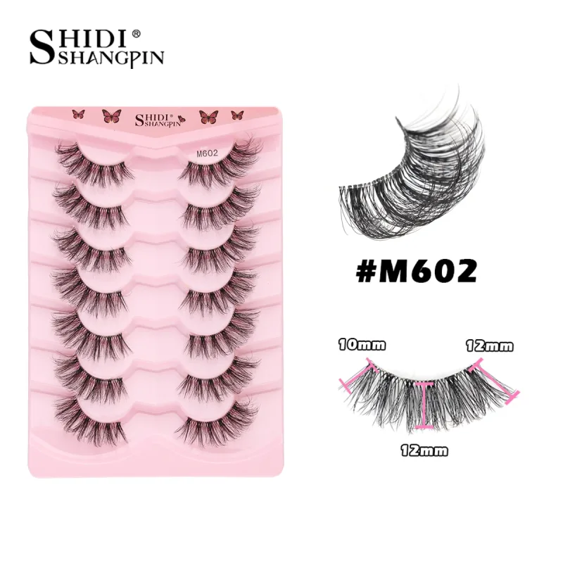 Half Lashes Cat Eye Lashes 3D Natural Winged End Eye Elongated Lashes Fox Eye Lashes Faux Mink Lashes Makeup