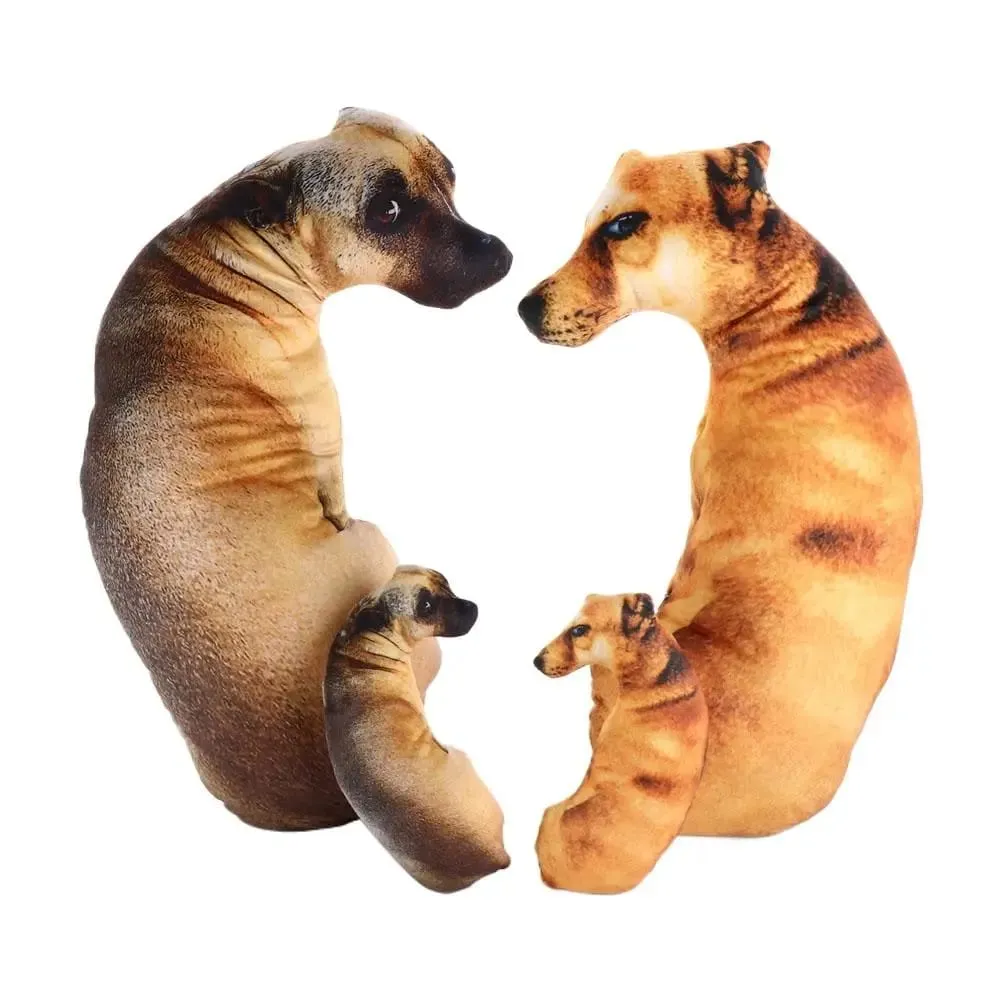 Aranyos 3D élethű állati dobópárna, puha, kreatív kutyapárna párna otthon