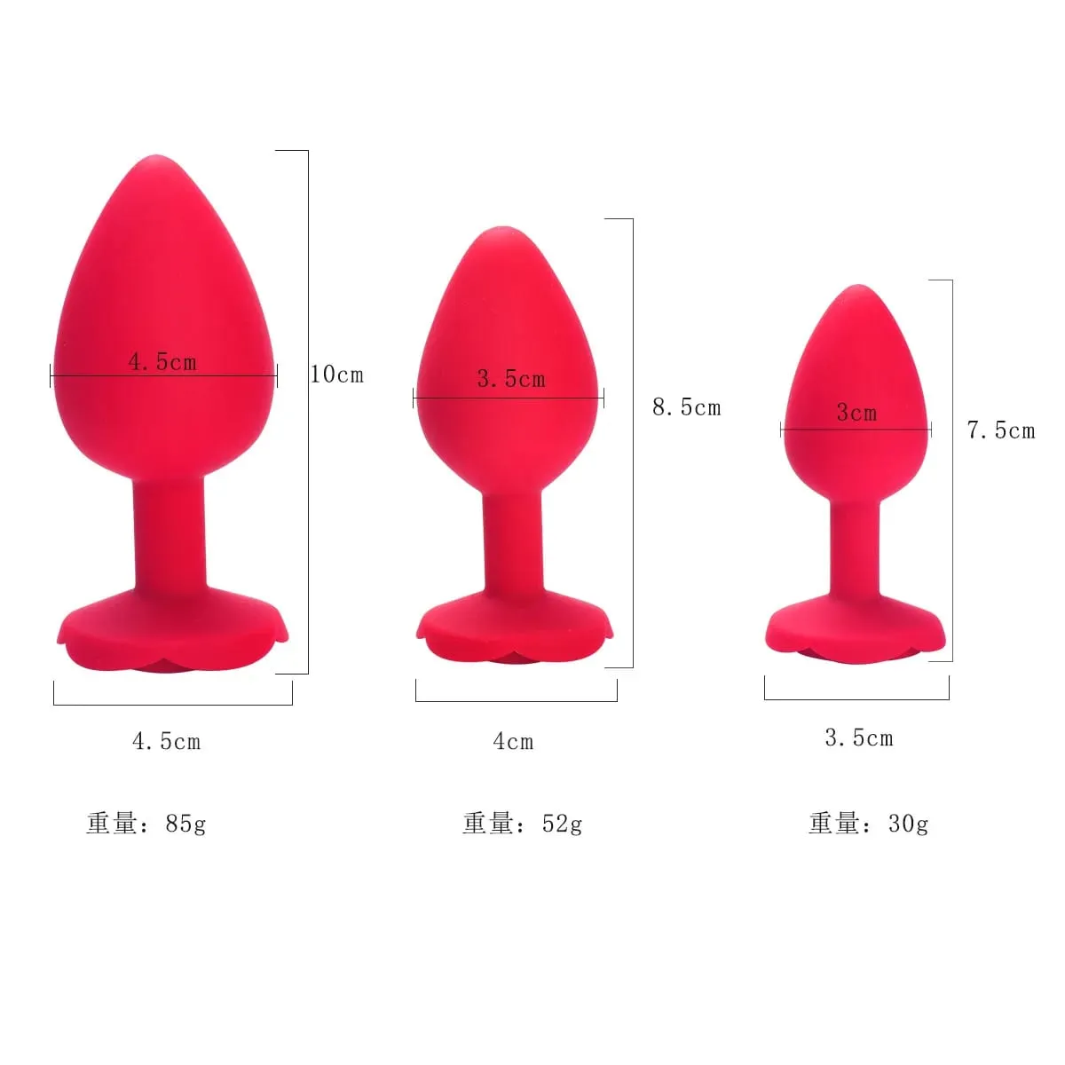 Hoa Hồng Hoa Silicone Hậu Môn Hạt Mông Bộ Cắm Nhỏ Vừa Lớn Hậu Môn Cắm Trang Sức Hậu Môn Huấn Luyện Dương Vật Giả Hậu Môn Đồ Chơi Tình Dục nam Nữ Đồng Tính — image 6