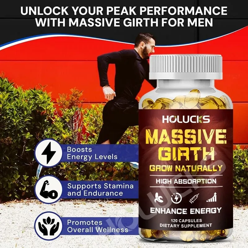 Advanced Men's Health Supplement with Ashwagandha & Maca Root Support Male Vitality Enhanced Stamina Stress Performance