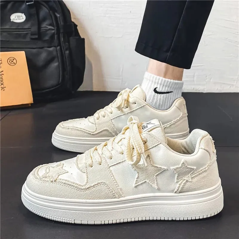 Mens Sneakers Casual Sports Shoes Couple Breathable Thick Sole Lightweight Skateboard Shoes Man Outdoor Fashion Footwear