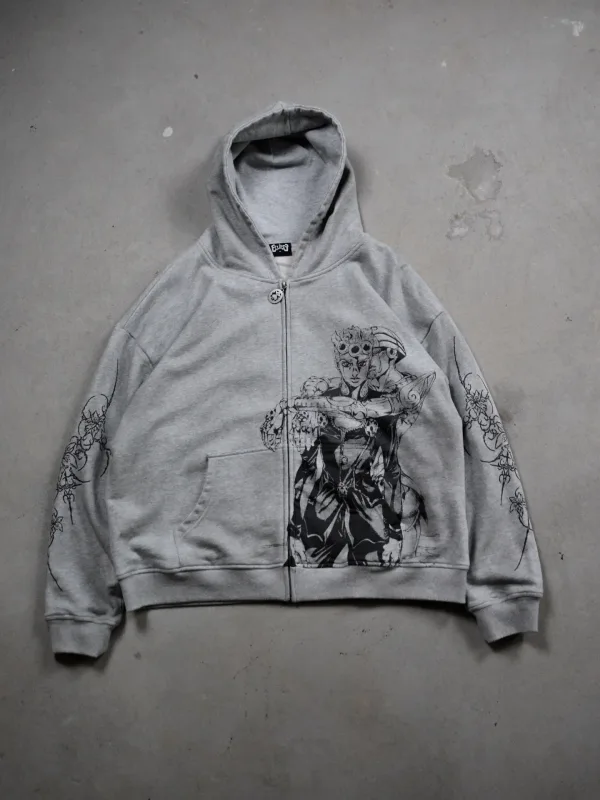 Harajuku Horror Face Hoodies Oversized Mens Womens Zipper Hoodie Hip Hop Couples Unisex Y2k Street Sweatshirt