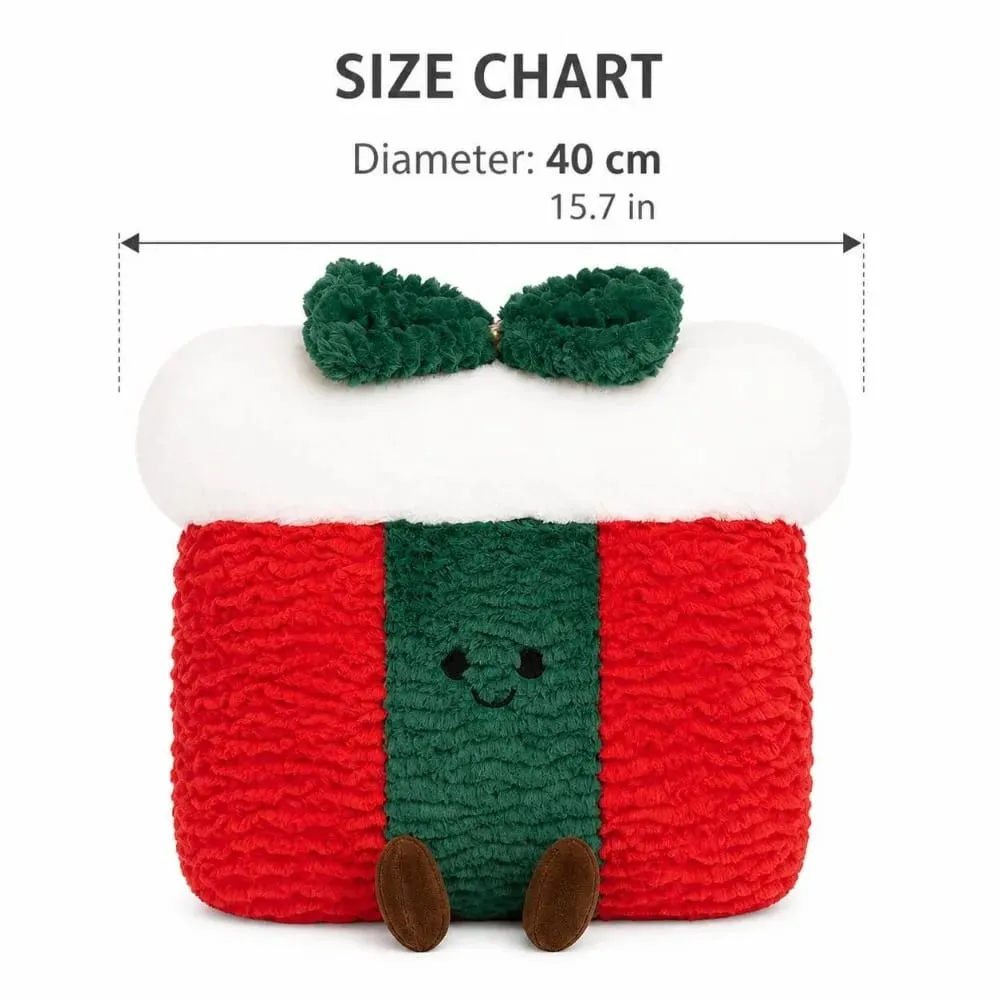 Cute Creative Shape Christmas Pillow Seasonal Pattern Soft Gingerbread Man Cushion Comfortable Waist Cushion Home Decor