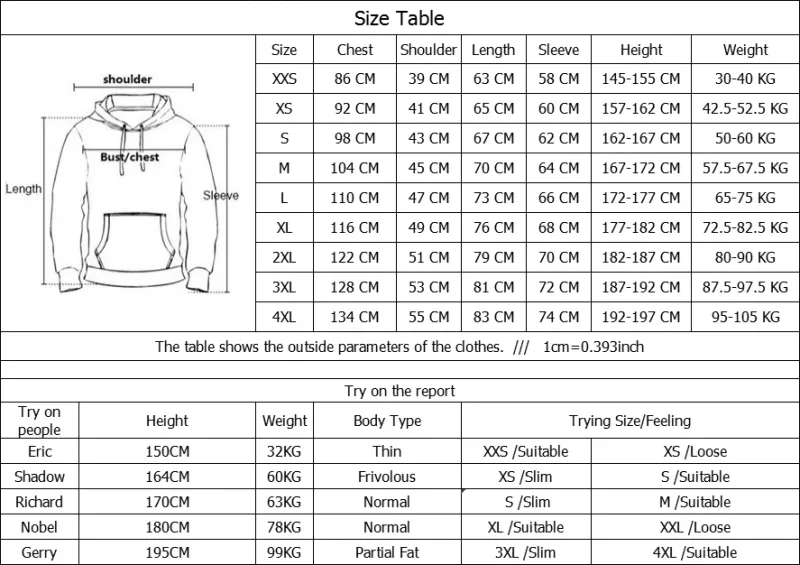 Harajuku Popular OZUNA ENOC printed Hoodies Sweatshirts Men/Women Comfortable Sweatshirt Adult/Child Fashion Casual Pullovers