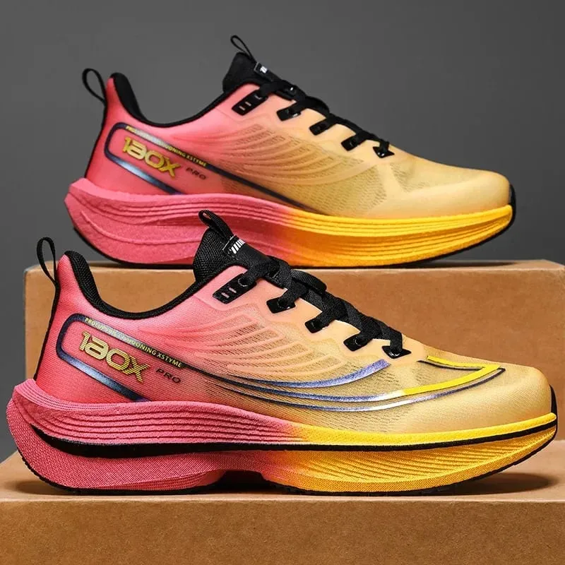 Men's Professional Running Shoes Ultra Lightweight Cushioning Sneakers Breathable Athletic Walking Sport Shoes