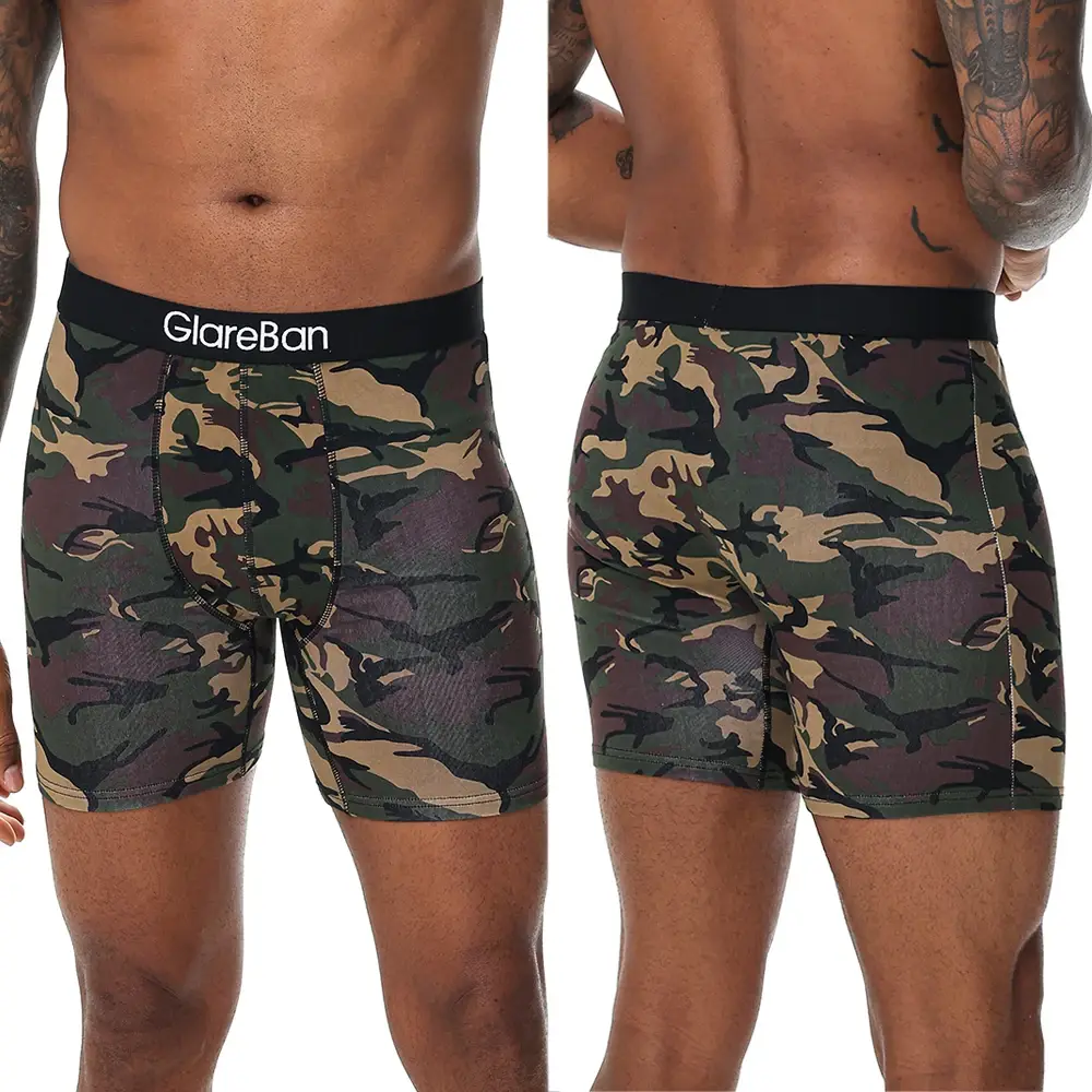 5pc ensemble mi-long coton aléatoire Boxer Shorts hommes sous-vêtements hommes caleçons pour hommes Boxershorts Slips culottes douces slips de marque — image 2