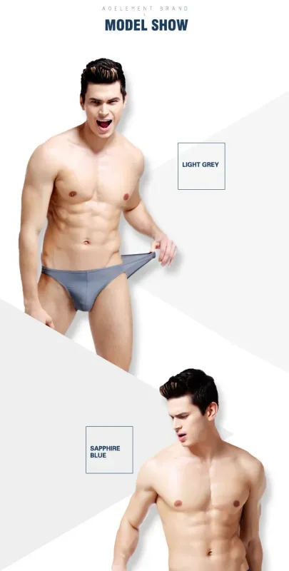 3PCS Summer narrow edge men sports breathable ice silk underpants thin sexy low waist tight seamless small triangle pants