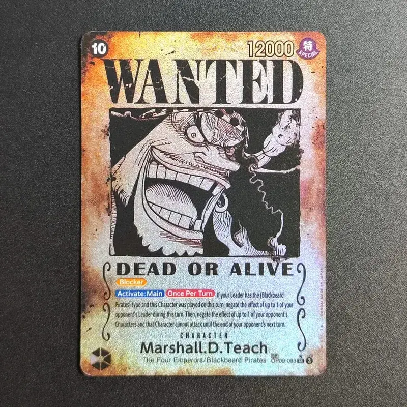 Proxy ONE PIECE CARD Luffy Shanks ACE Roger Teach Kaido Character Card Wanted Alternate Art English Collection Anime Cards