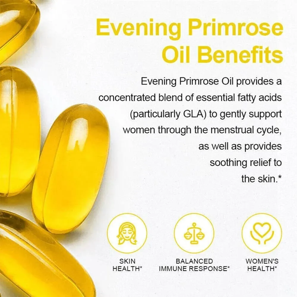 Evening Primrose Oil - Anti-oxidation Bone Strengthening Immunity Enhancement Endocrine Health Improvement