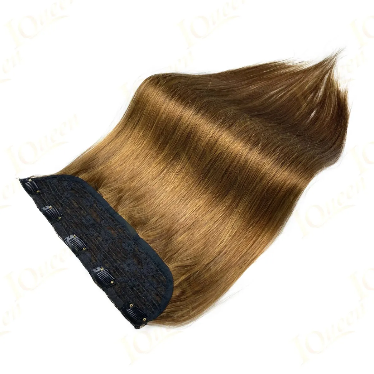 #8 Straight Clip Ins Human Hair Extensions 100% Human Hair 3/4 Full Head One Piece 5 Clips In Hair Extensions 100G/Set For Woman