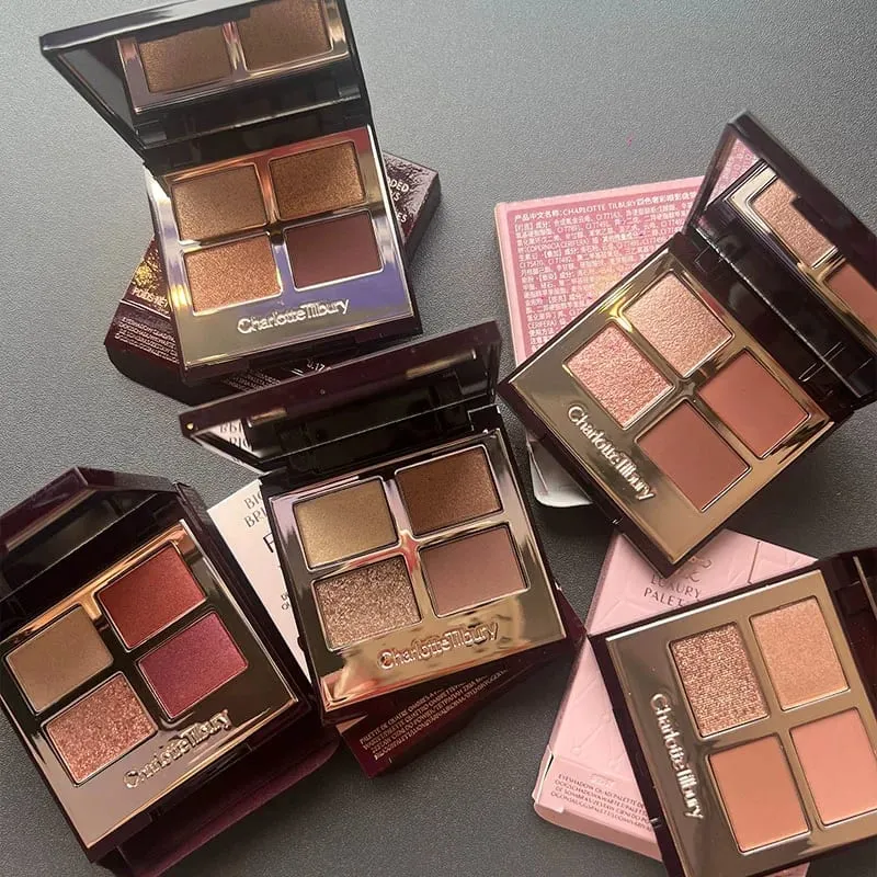 Charlotte Tilbury 品牌彩妝 4 色眼影盤 5.2g Pillow Talk Nature 易上色粉底眼影化妝品