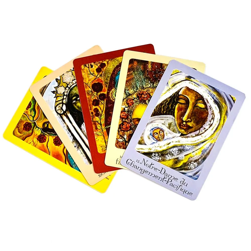 L'Oracle De Marie 44 Card French Edition Divination Oracle Deck Divine Mother Energy Perfect for Healing & Spiritual Guidance