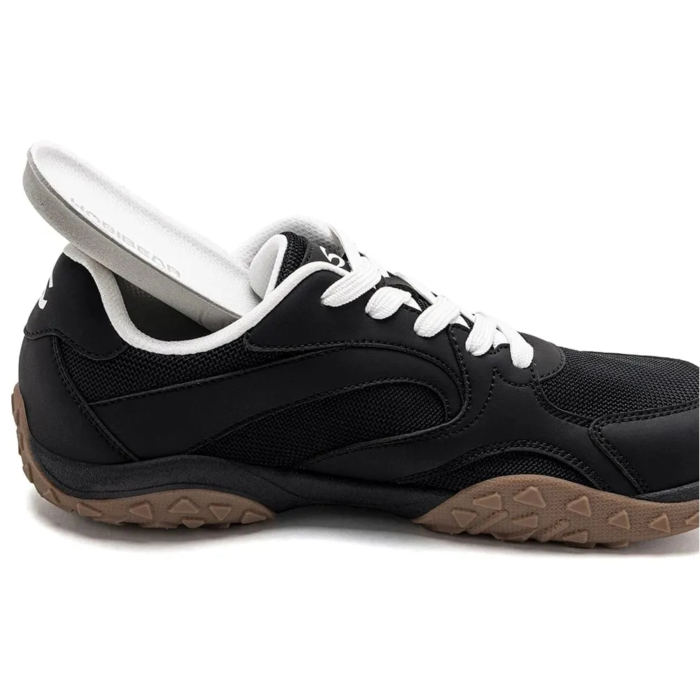 Unisex Wide Toe Hiking Sneakers Lace-Up Walking Shoes Outdoor Travel Artificial Leather Mesh Minimalist Sneakers — image 6