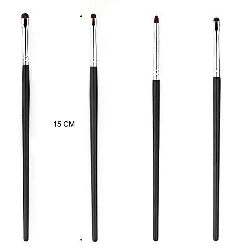 4pcs Detail small Eyeshadow Make up brush Pony hair Precision Eye shadow Makeup brushes Tapered Smudge cosmetic tools