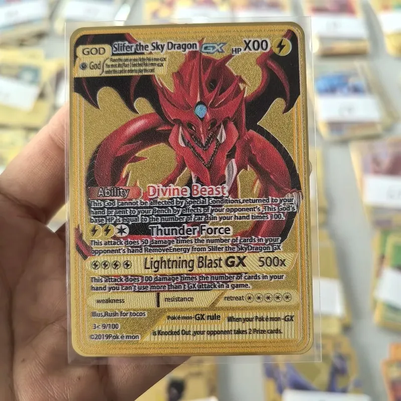 10000HP Charizard Vmax Pokemon Cards Metal English Card Arceus GX Vstar V Golden Limited Kids Gift Game Battle Collection Cards