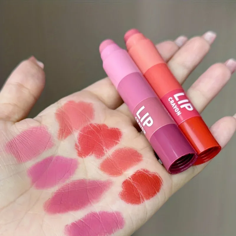 Herorange Mini Bullet Lipstick Apat na Kulay DIY Gradient Matte High Pigment Long Lasting Transfer Proof Portable Lip Makeup — image 7