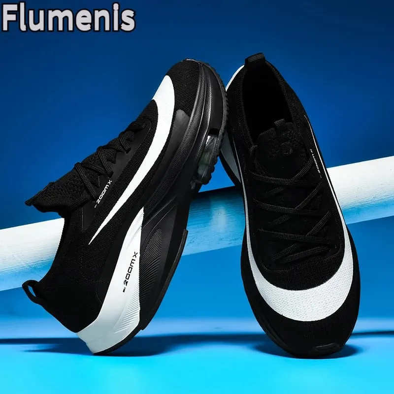 Men's Running Shoes Breathable Racing Cushioning Outdoor Running Shoes Casual Non Slip Mesh Off-Road Shoes — image 3