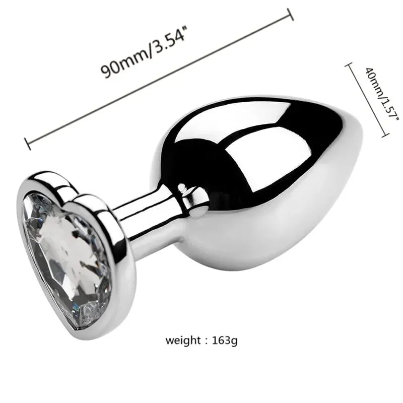 S/M/L Metal Anal Plug Butt Plug Sex Toy Butt Toy for Women Men Couples Gay Adult Game Masturbation Anal Diamond Sex Shop
