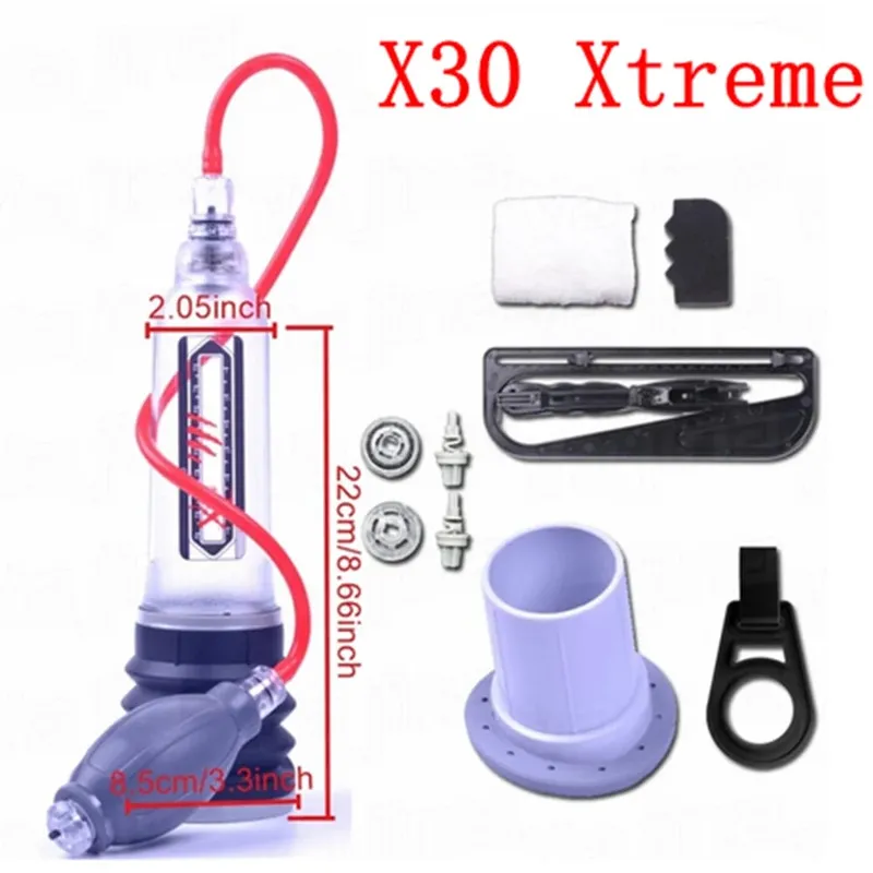 Hydrotherapy X20 X30 X40 Penis Pump Penis Enlargement Enhancer Water Spa Vacuum Pump For Men Penis Extender Sex Toys For Men