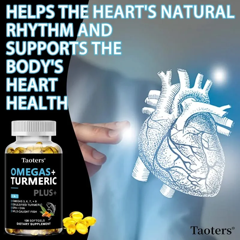 Omega 3 Fish Oil Capsules - Support Brain & Cardiovascular & Skin Health Antioxidant & Improve Memory Nervous System Health