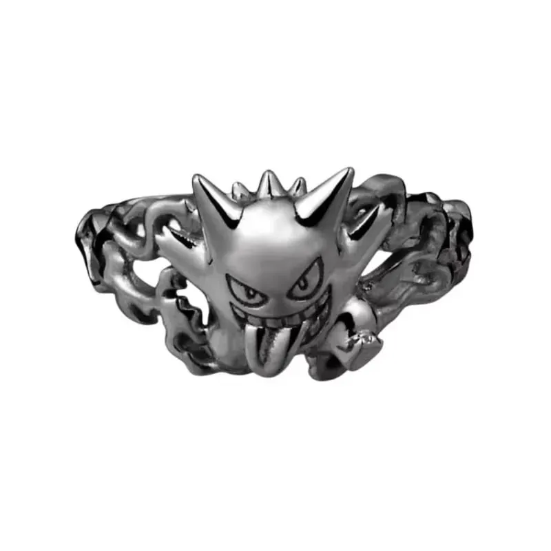 New Pokemon Litwick Dragonair 925 Silver Couple Ring Anime Fashion Cartoon Accessories Cospaly Peripherals Christmas Gifts — image 14