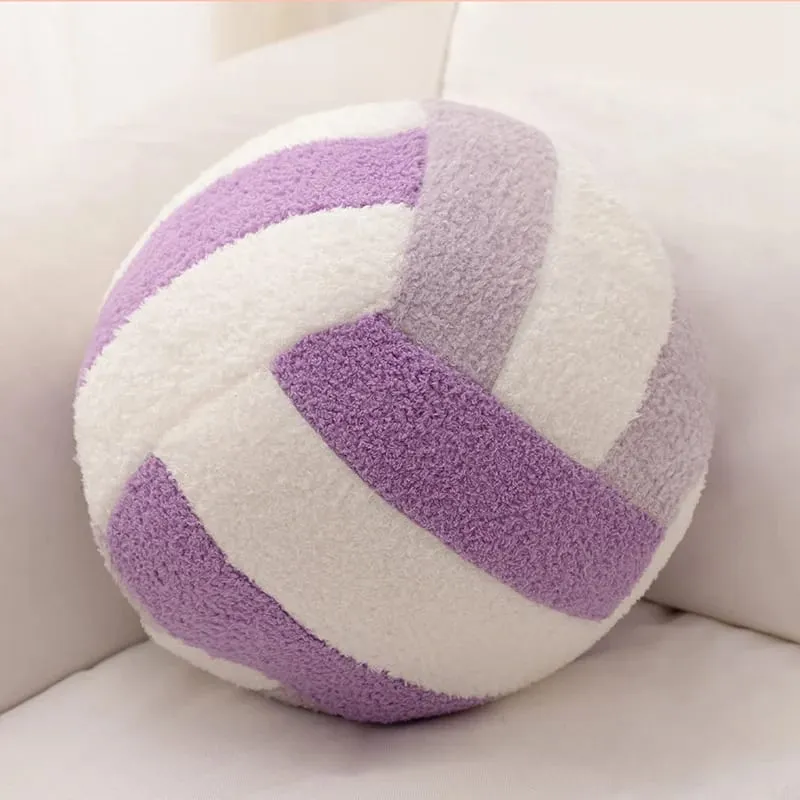 20/24cm Volleyball Sport Ball Plush Pillow Stuffed Interactive Indoor Home Game Prop Plushie Decor Gift
