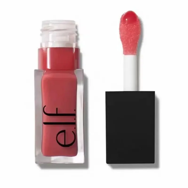 ELF Lesk na rty Natural Shine & Blush Liquid Voděodolný a odolný proti potu Snadno se rozmazává Lehký a dlouhotrvající make-up