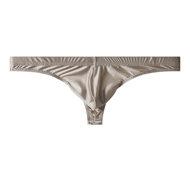 Breathable Ice Silk Underwear Ice Silk G-String Brand New Men's Underwear Classic Style Thongs Lightweight Ice Silk Underwear