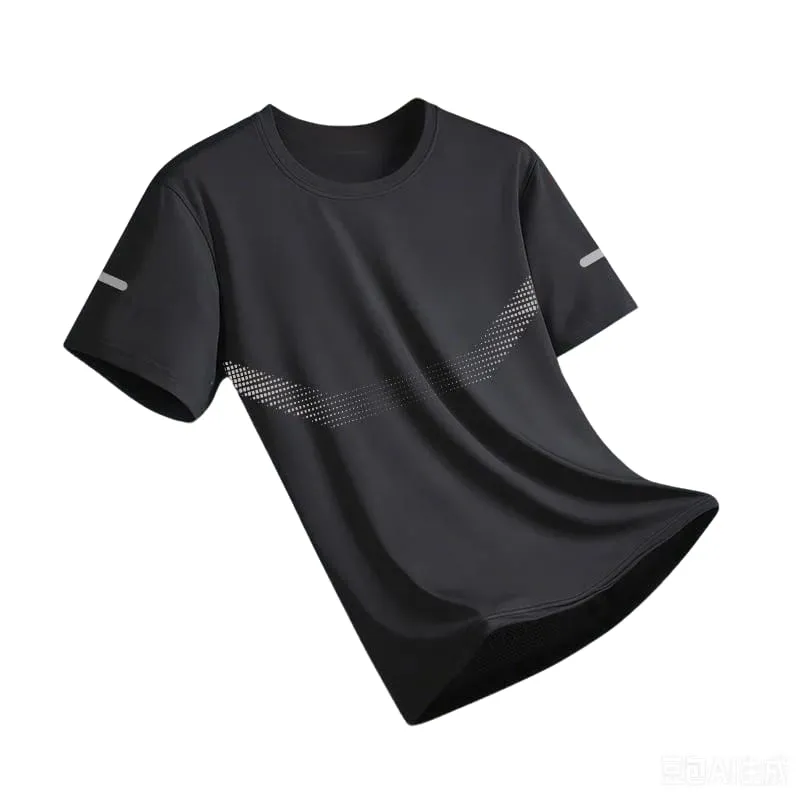 New Ice Silk Running Shirts Men Loose Short Sleeve Top Basketball Gym Sportswear For Male Fitness Workout Mesh Breathable Tee — image 18