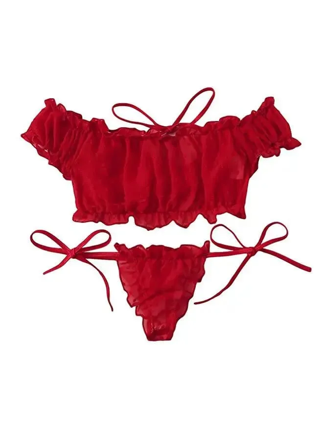 Sexy Lace Women Underwear Set Two Piece Bra And Briefs New Summer European American Lingerie Suit